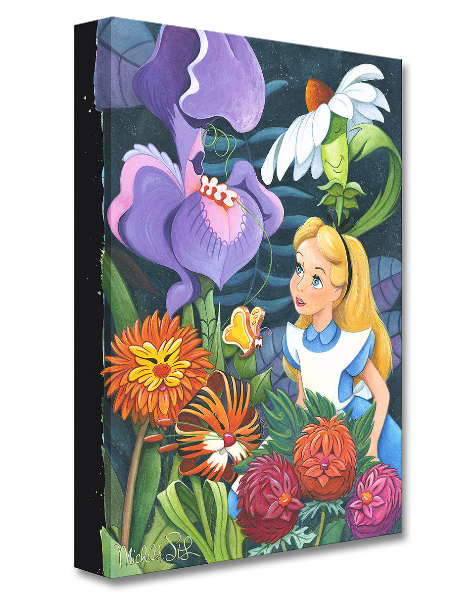A Conversation With Flowers -  Disney Treasure On Canvas